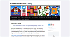 Desktop Screenshot of barnquiltsofcarvercounty.com